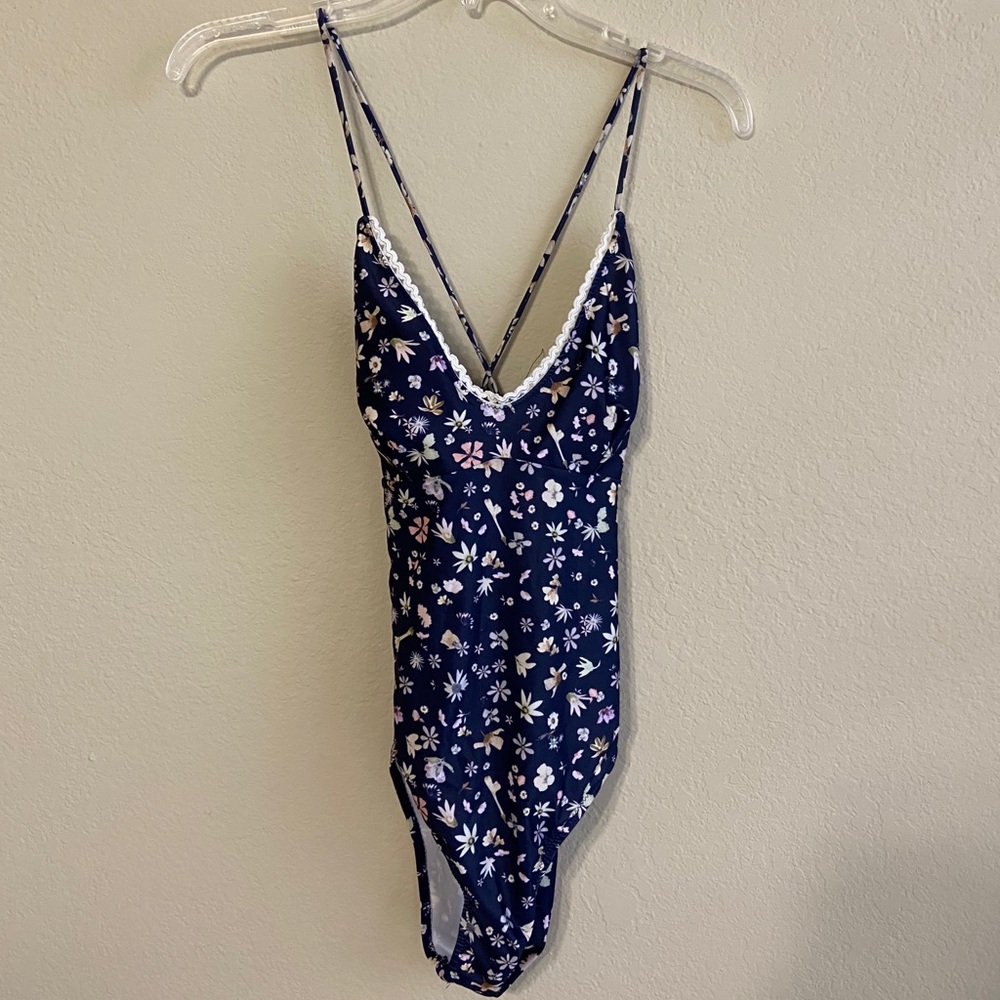 Floral Strappy One-Piece Swimsuit